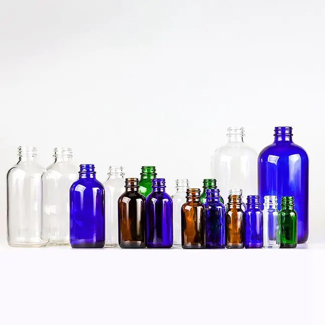 Лидер продаж, уникальный алюминий, 1 унция, 5 мл, 10 мл, 20 мл, 30 мл, 50 мл, 100 мл, прозрачный Янтарный черный матовый колпачок, стеклянная бутылка-капельница