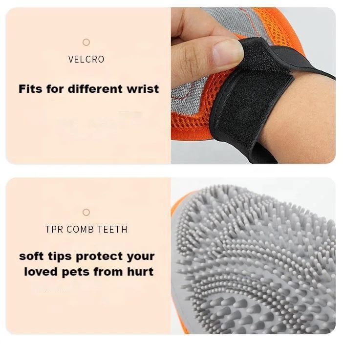 Premium Pet Cleaning & Bathing Glove for Dog and Cat Grooming