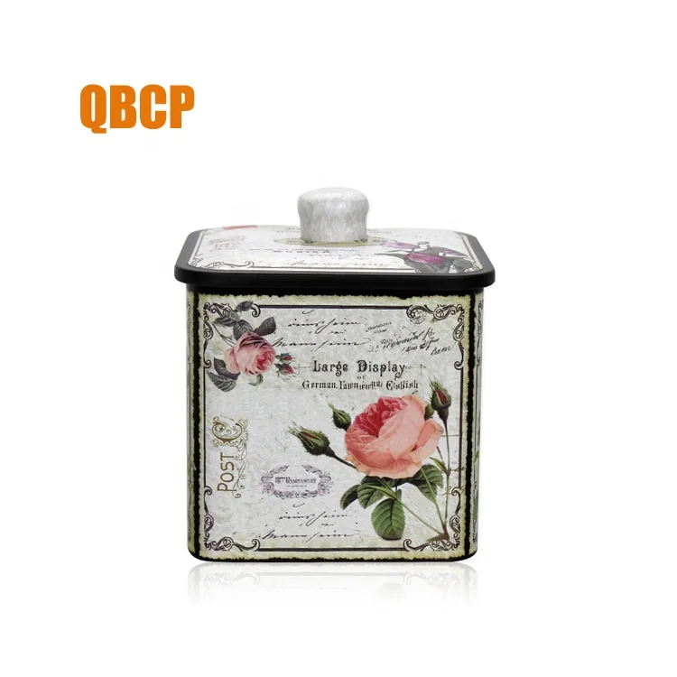 
Custom design square storage metal tin box 