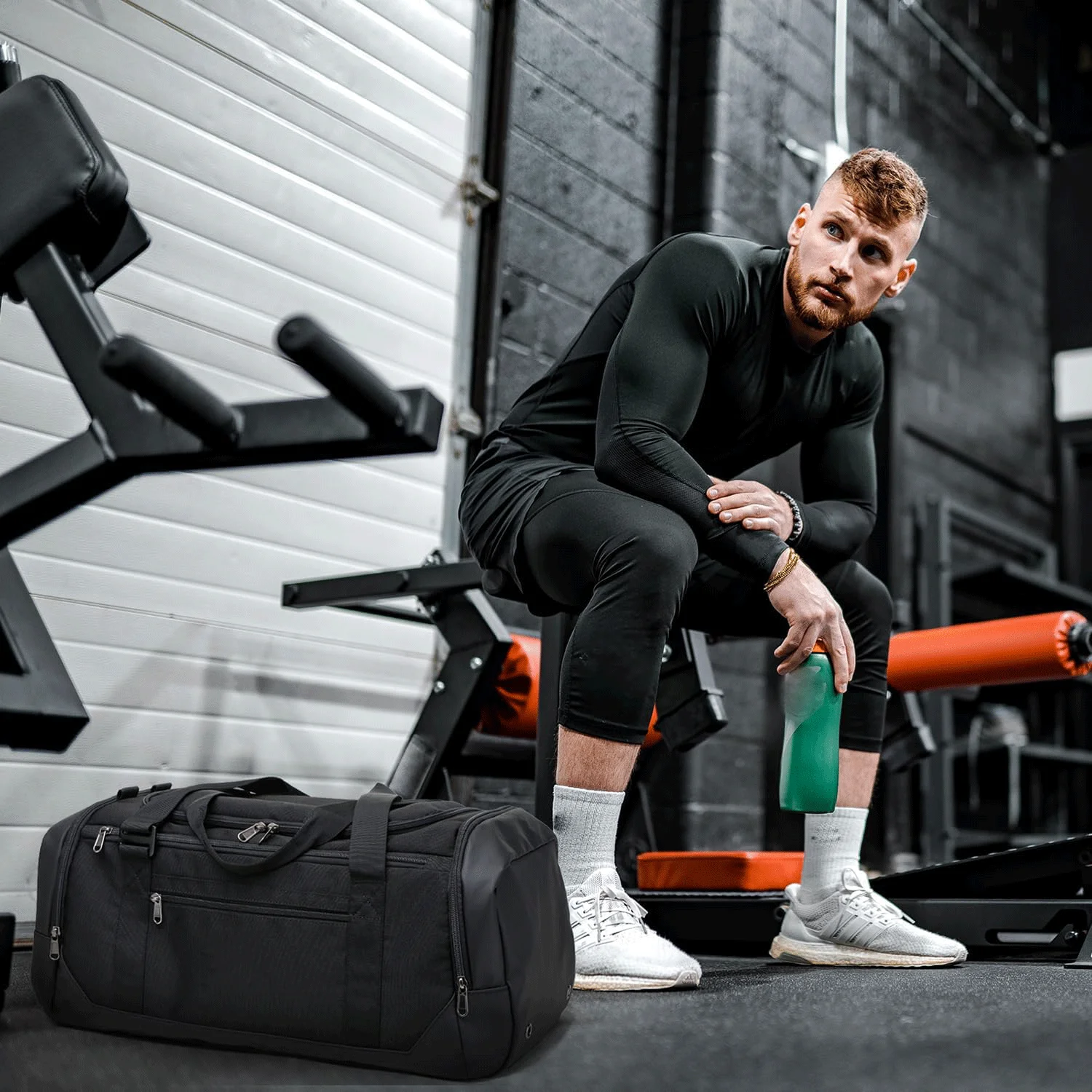 Gym Bag for Men and Women-Sports Duffle Bag with Shoe Compartment Sports Bag for Yoga Travel Swimming Camping