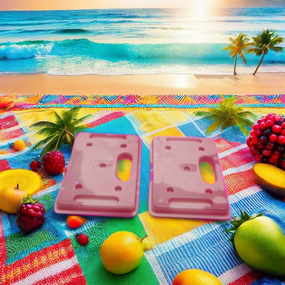 Wholesale 1600ml Insulated Cooler Block Thermal PCM Phase Change Material Rigid Ice Cold Pack for Food and Vaccine Carrier