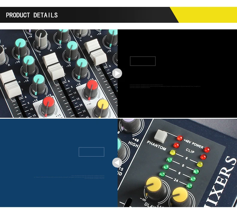 Audio Console 8/16/24/32 Channel music mixer with sound effects audio mixer with built in amp audio sound cards amp mixers