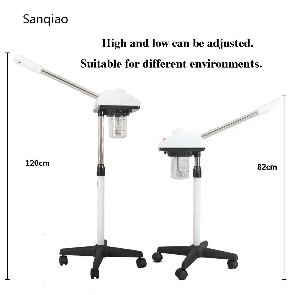 Concise Home Beauty Salon Use Skin cleansing Face Hydration Steamer with Ozone Disinfection Electric Stand Facial Steamer