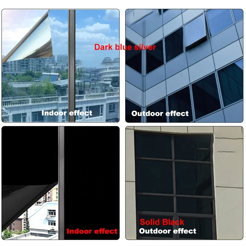 Pet Solar Architecture Window Film With Self Adhesive Glass Protection Uvioresistant