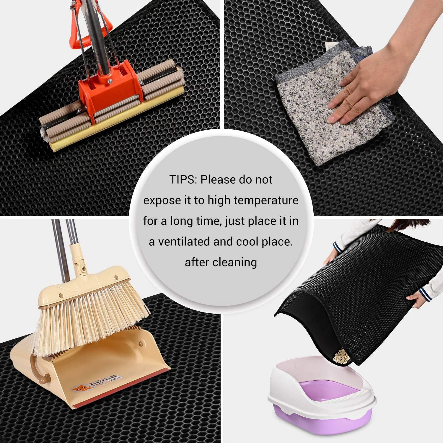 Cat Litter Mat Litter Trapper Size Honeycomb Double-Layer Design Waterproof Proof Material 2-Layer Sifting Easy