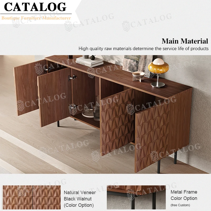 Home Furniture Wooden Storage Shelves Cabinet Kitchen Wood Cabinets Console Sideboard