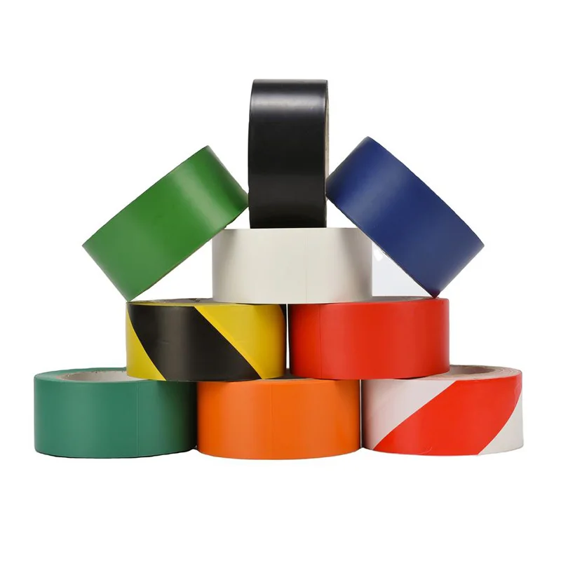 Hot Selling Premium PVC Colorful Hazard Warning Floor Marking Safety Signal Hazard Warning Slfe Adhesive Tape