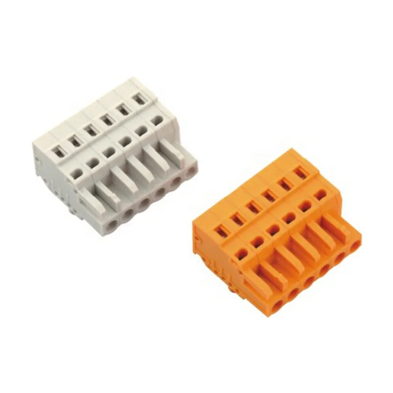 hot sales pitch 5.0/5.08/7.62mm plug in screwless connector MCS spring terminal block connector