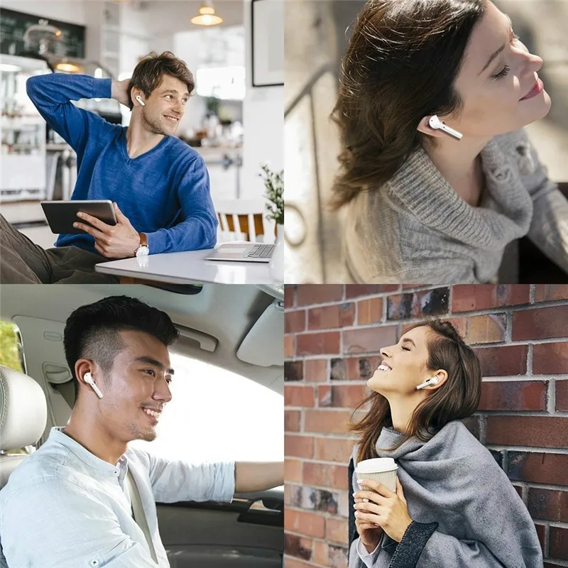  5 0 настоящие Беспроводные стереонаушники Inpods i12 12 Tws сенсорные наушники I12 водонепроницаемая гарнитура спортивные с зарядным