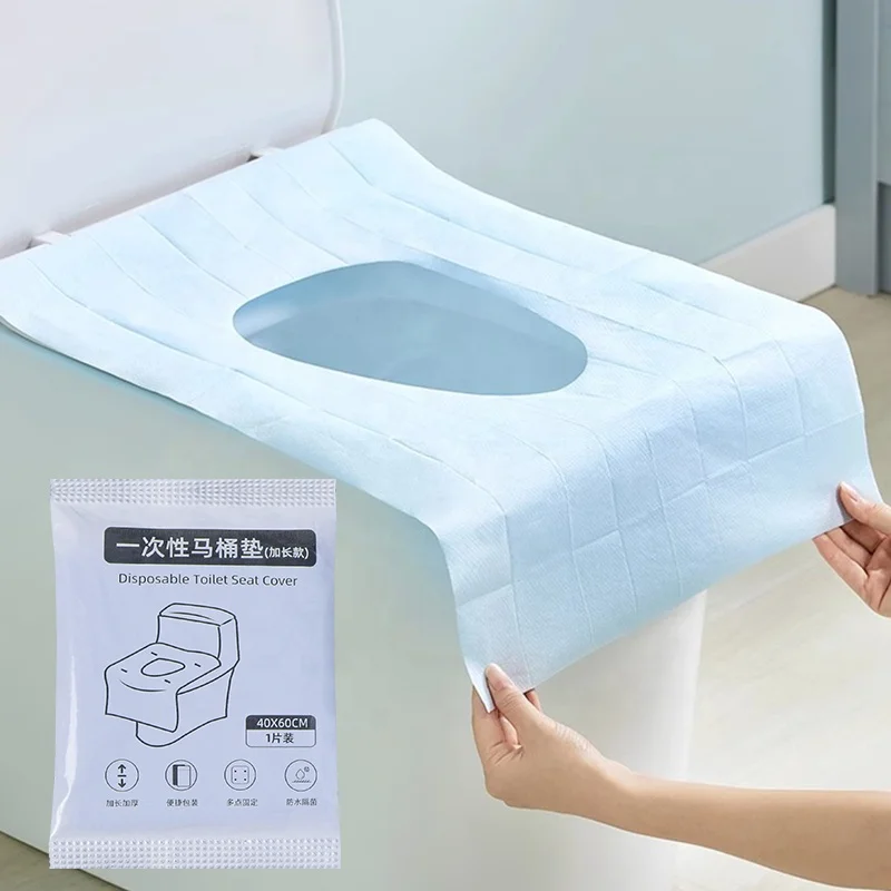 Custom Supplies Water Proof Toilet Seat Cover Travel Eco-Friendly Sanitary Portable Bathroom Disposable Toilet Seat Cover