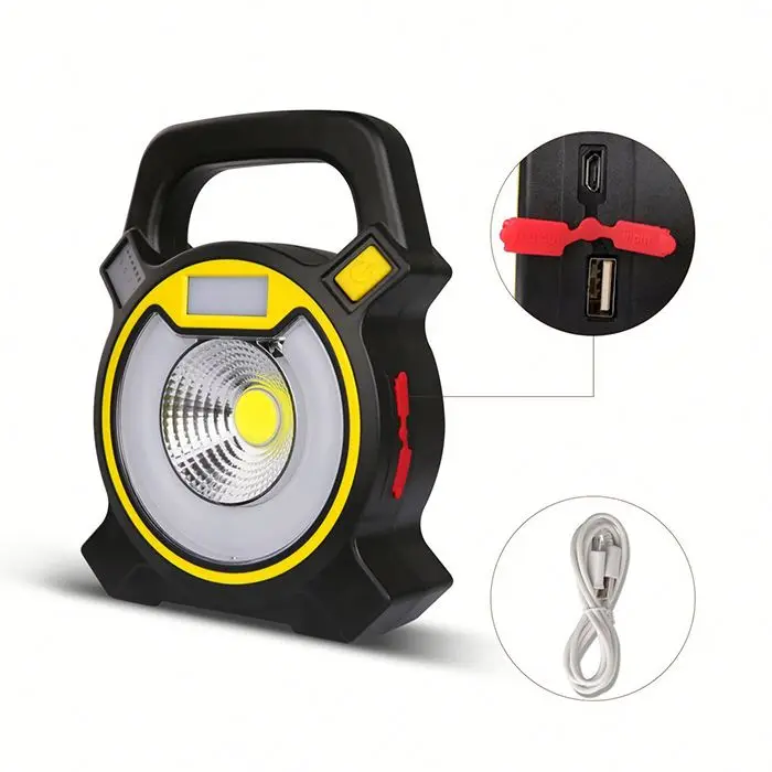 5V Rechargeable COB Led Work Lamp With Handle , Led Work Lamp For Camping