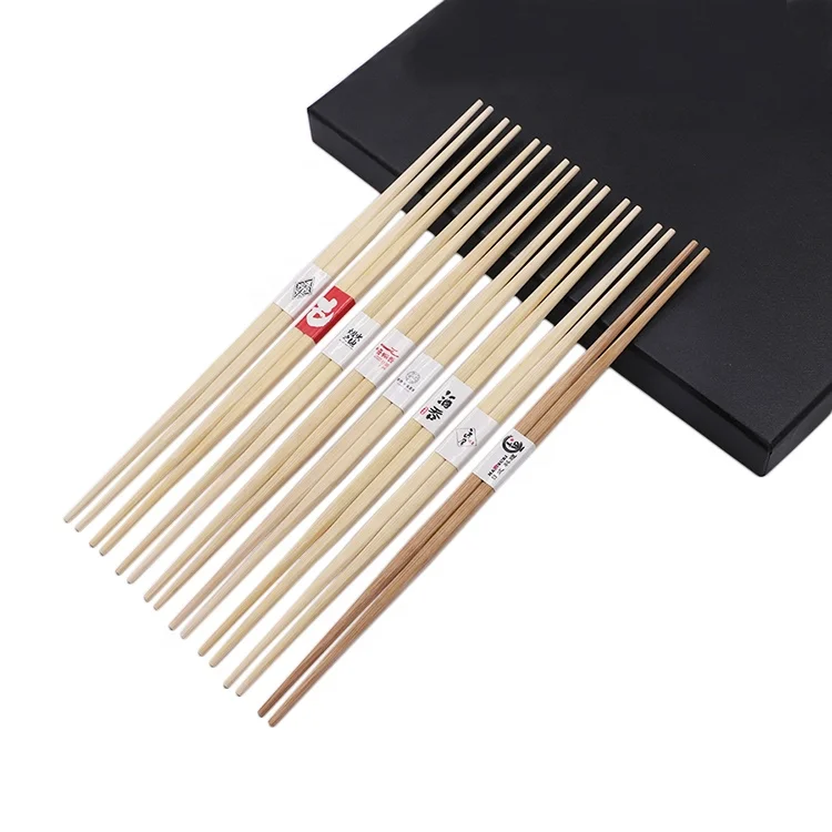 
Round Family Food Utensils Disposable Natural Bamboo Chopsticks Wholesale For Pe Packed 