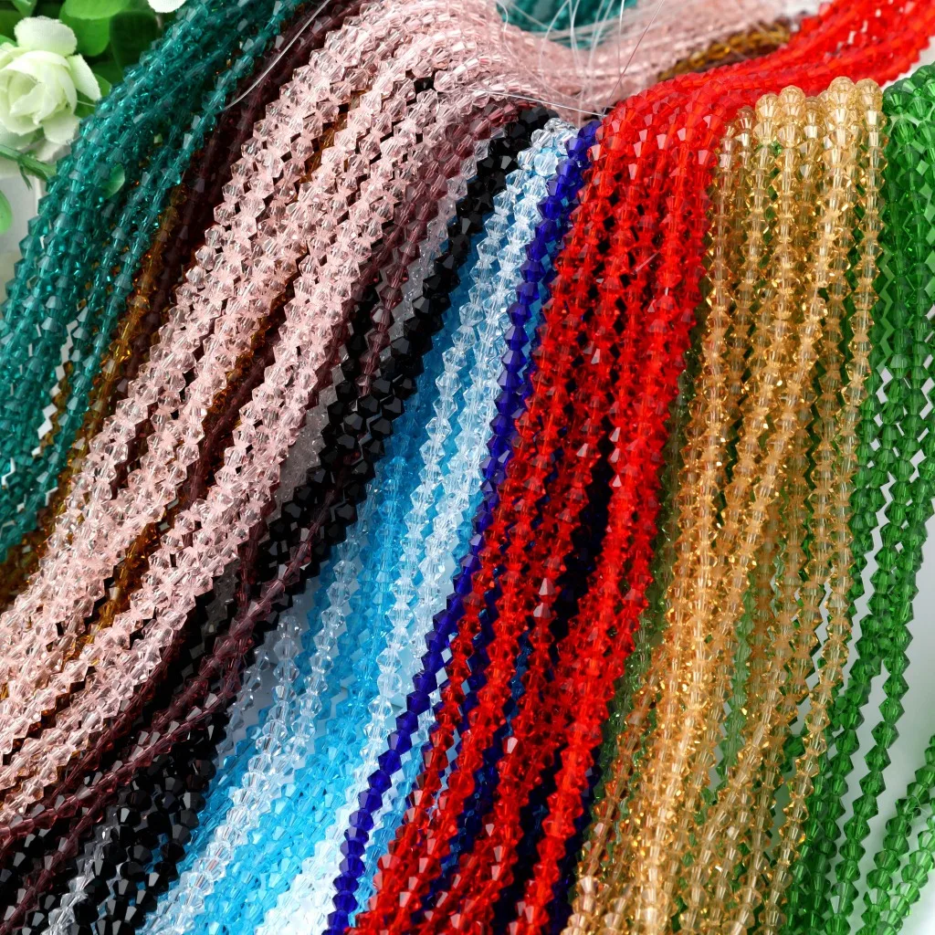 Cheap Rondelle Crystal Beads Wholesale/faceted crystal rondelle glass beads factory/Glass Beads Loose Round Beads For Jewelry