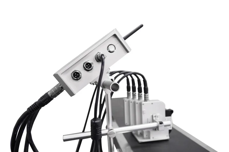 industrial automatic online uv inkjet printer on plastic bag,carton box for expiry date,logo,barcode in the conveyor belt