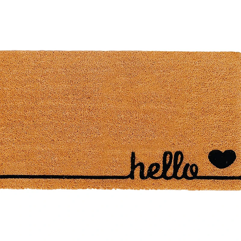 100% Natural Coir Coconut Outdoor blank Entrance mat Brown Rubber Non Slip doorMat Resist Dirt door mat for home
