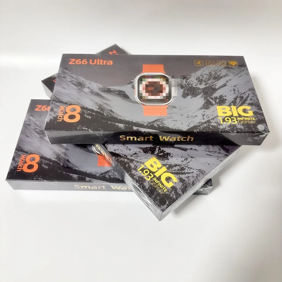 Z66 Ultra reloj smartwatch series 8 ultra NFC compass fashion rohs 2023 elevation smart watches new arrivals 2023