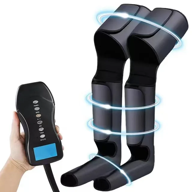 Rechargeable Air Compression Foot Leg Massager Circulation Exerciser Full Therapy Shiatsu Calf Thigh  Massage For Pain Relief