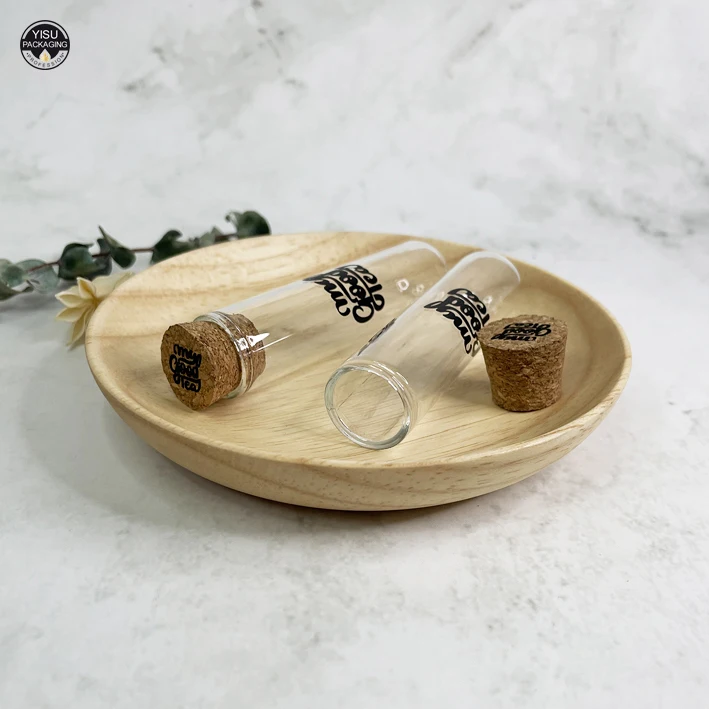 Wholesale glass Tube Glass Vials Small Grass 22mm 30mm 37mm 47mm Diameter Empty Drift Wishing Bottles With Cork