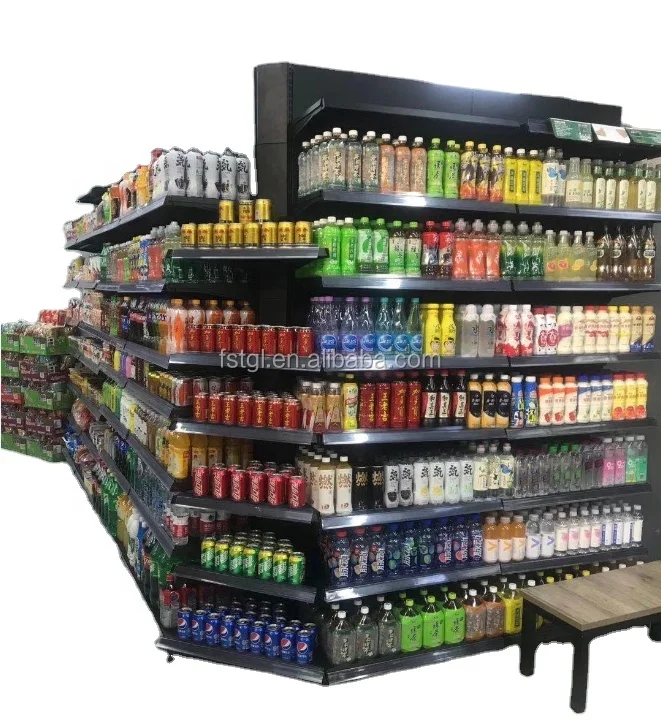 2020 Hot Sale Design Supermarket Shelf Economic Multi-functional Store Display Supermarket Rack Convenience Store Shelving 60KG