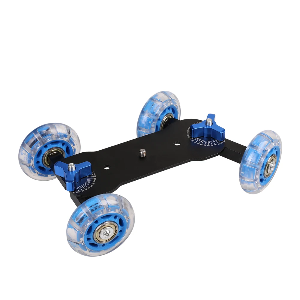 Kaliou Camera Table Dolly Slider with 22 pounds/10 kilograms Load Capacity Skater Desig  with Silicone Anti-skid Wheels