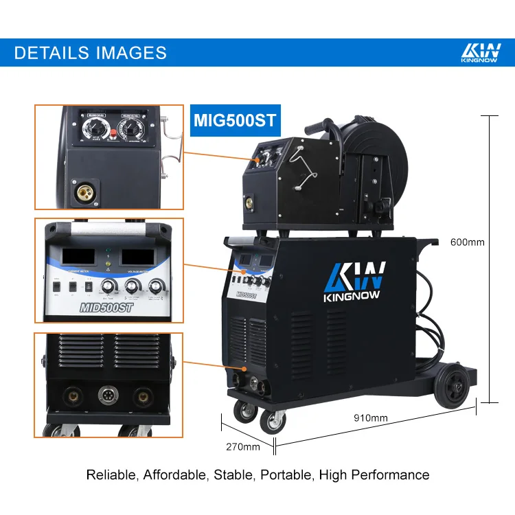 500 Amp Co2 500A Inverter Mig500 Aluinum Almunum Pulse Mig Welding Machine