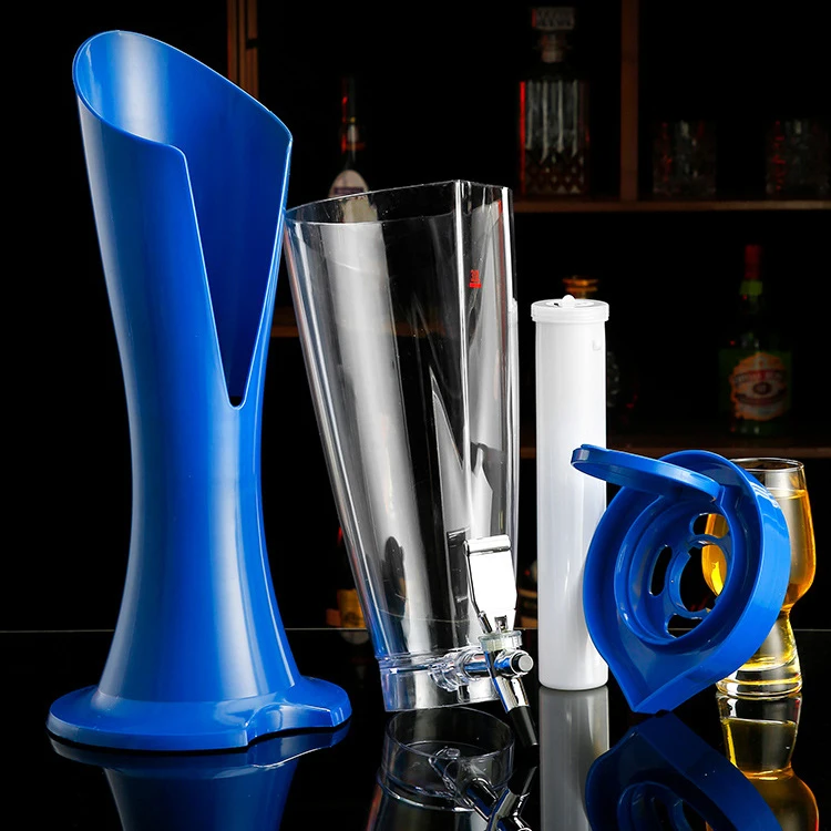 Custom 1.5L 2L 3L Portable Juice Beverage Drink Tower Tap Keg Automatic Electric Beer Dispenser with Led Light