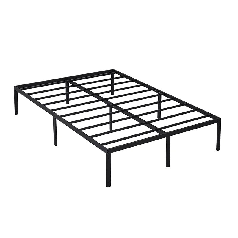 iron steel iron metallic bed base double single king queen size metal beds frame