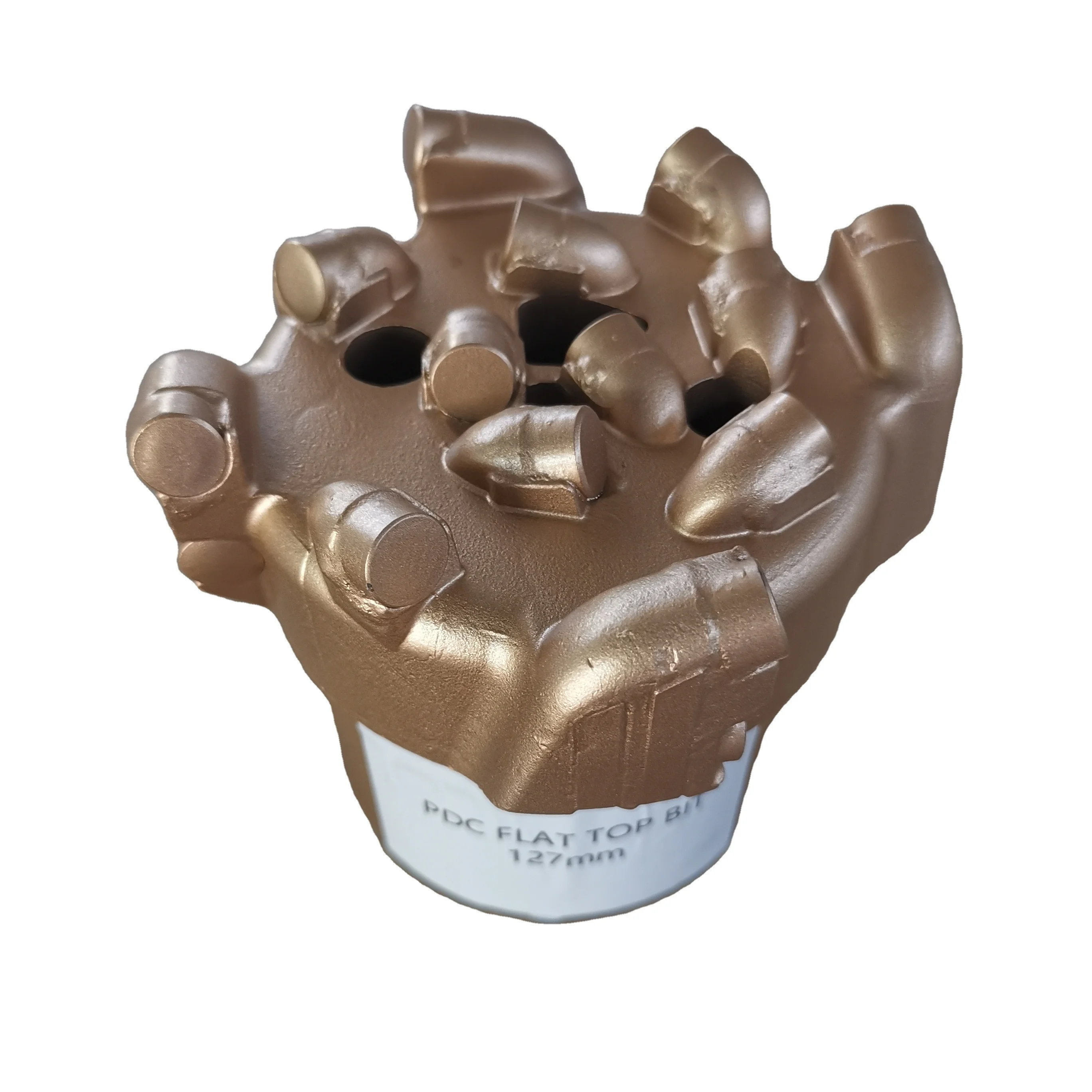 127mm Flat top PDC bits carbide matrix PDC drill bit for well drilling Male thread