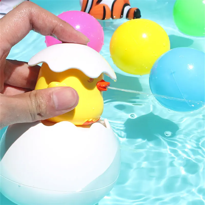  Игрушки для ванны дождь облака утка кабина играть в воде детский спринклер ванной