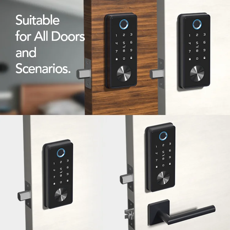 High Security Fingerprint Password TTLOCK Tuya IC CARD Digital Smart Deadbolt Door Lock