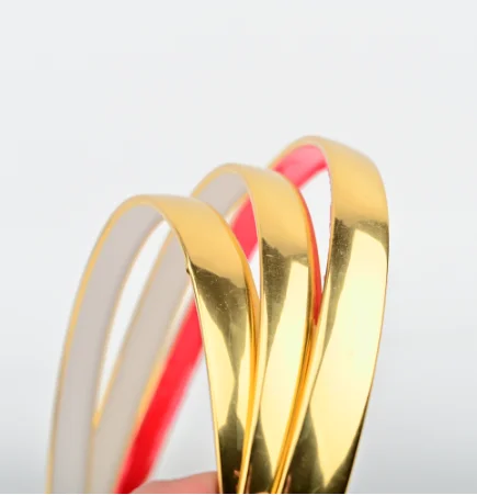 Мебель гибкий Т-профиль Золотая самоклеящаяся декоративная лента кромкооблицовочная из ПВХ для дивана автомобиля кухонного шкафа