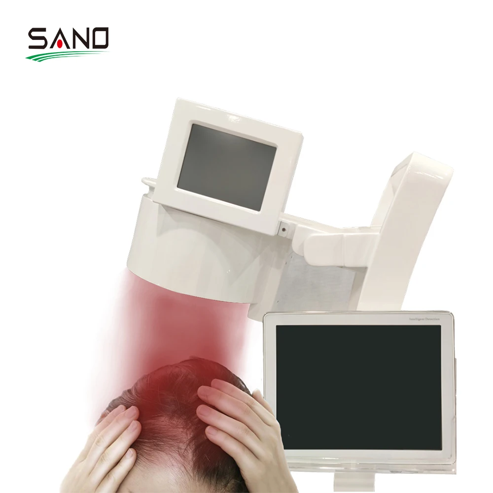 Sano Laser Scalp Machine for Hair Regrowth Skin Tightening 650nm Diode Laser Technology for Pigment Removal Pulsed Power Modes