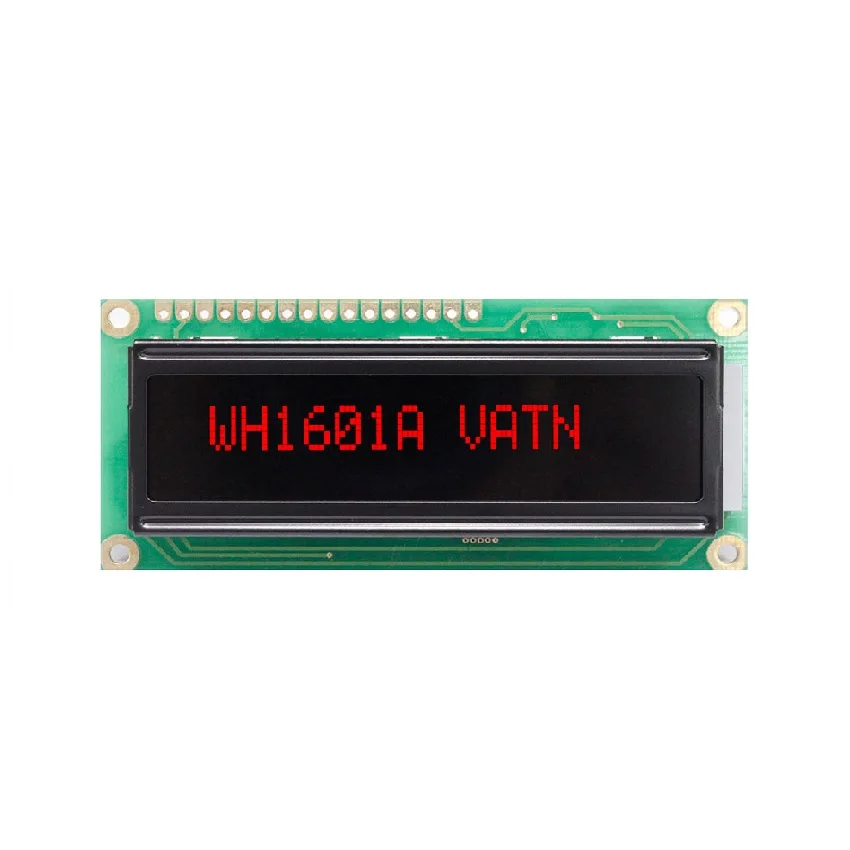 1601 LCD Factory outlet Winstar WH1601A-RLL VATN LCD Display Module with Red LED Backlight 16x1