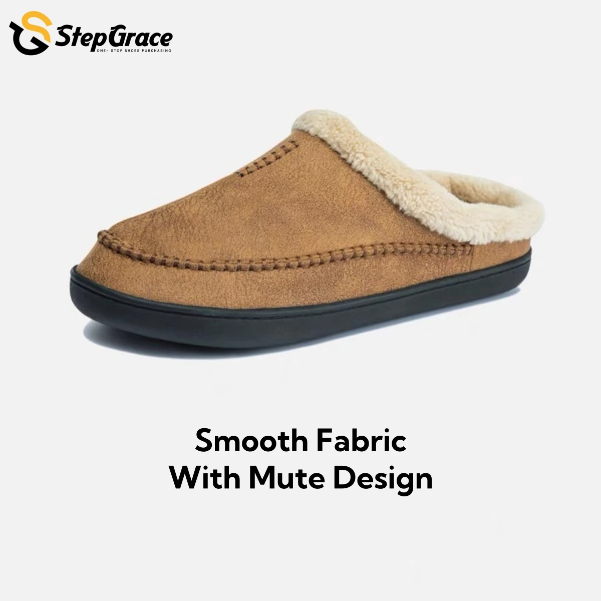 Memory Foam Winter House Slipper Indoor Outdoor Warm Soft Non-Slip Men Shoes Slippers