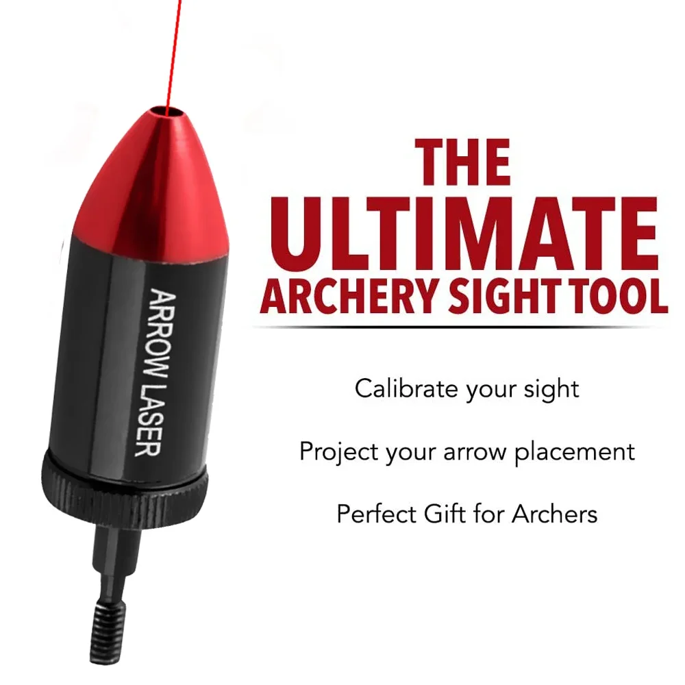 Arrow Laser Sight Tactical Archery Bore Sight Red Dot Laser for Compound Bow Crossbow