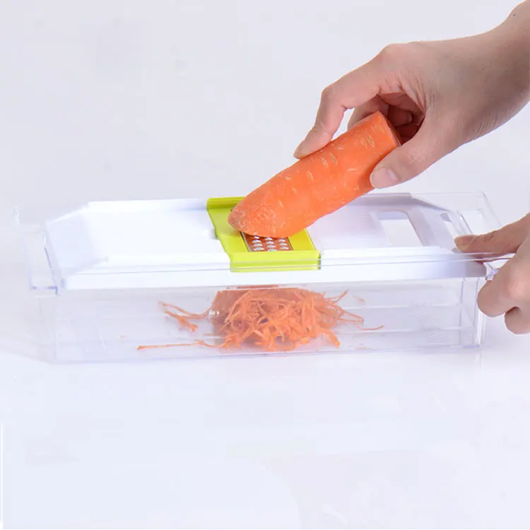 5PCS Home use Kitchen multifunction onion vegetable veggie fruits dicer chopper with container lid