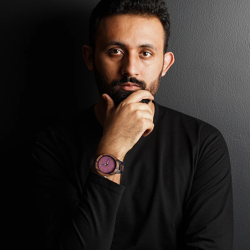 Unique design Handmade custom logo oem brand Classic Wholesale low moq Dropshipping wood wrist watch