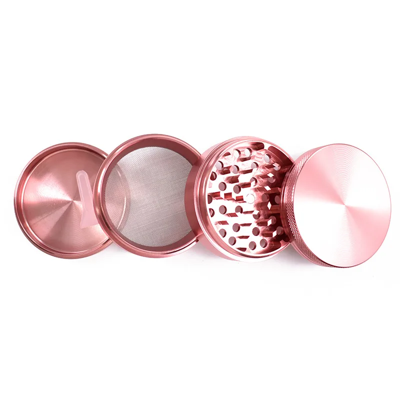 WH538 4 Layers Hemp Pepper Pot Spice Metal Dry Herb Smoke Cigarette Accessories Aluminum alloy  Herbal Tobacco Grinder