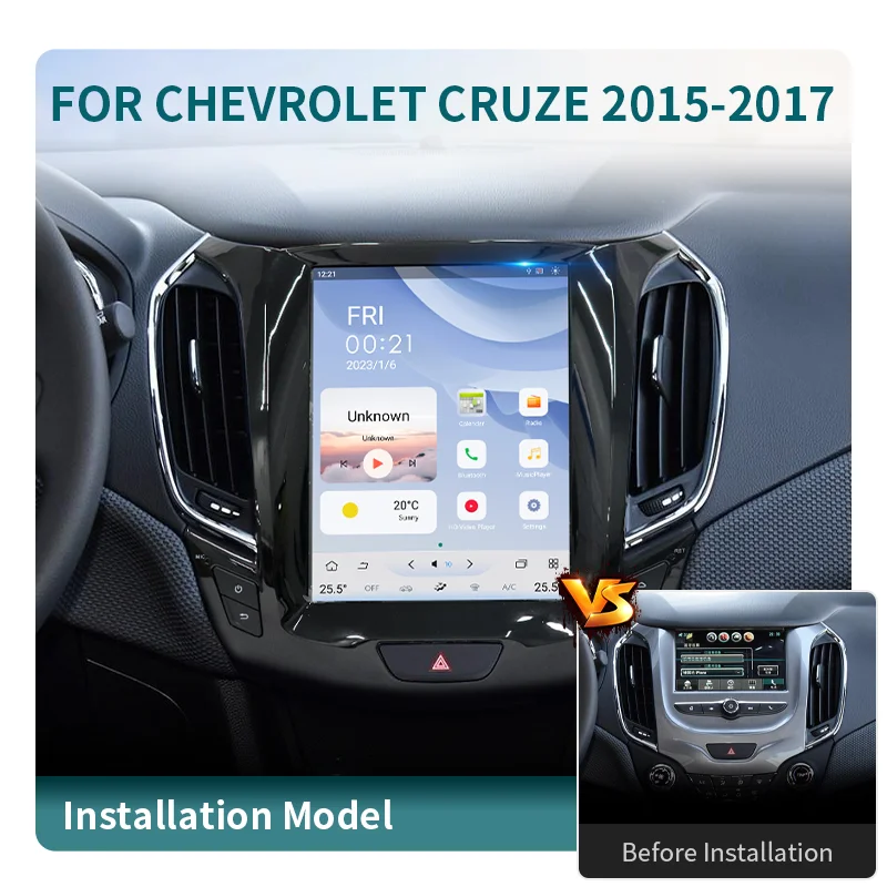 9 7 дюймов Android 12 автомобильный радиоприемник для Chevrolet Cruze 2015-2017 GPS Navi Carplay Авто Стерео вертикальный экран плеер