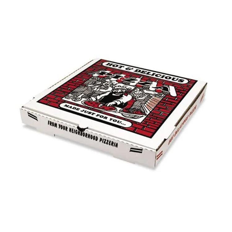 high quality custom logo printed 3 6 9 16 18 28 32 36 inch corrugated carton kraft poland paper pizza box with different design