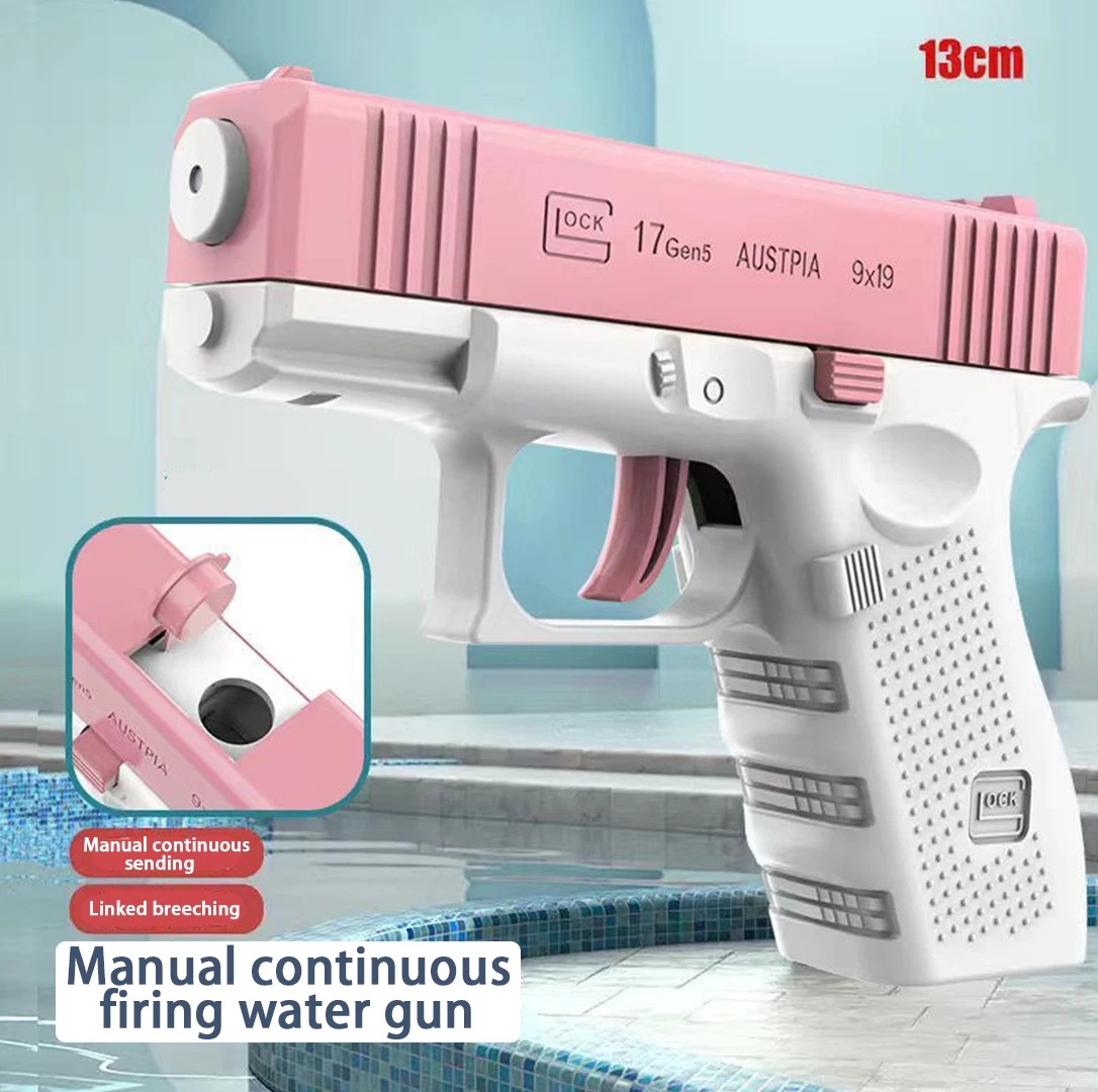 Mini Glock water gun automatic bore spray ultra long range water gun 1911 water toy for boys and girls