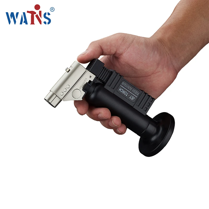 Promotional BS-270 portable butane outdoor camping stainless steel torch lighter