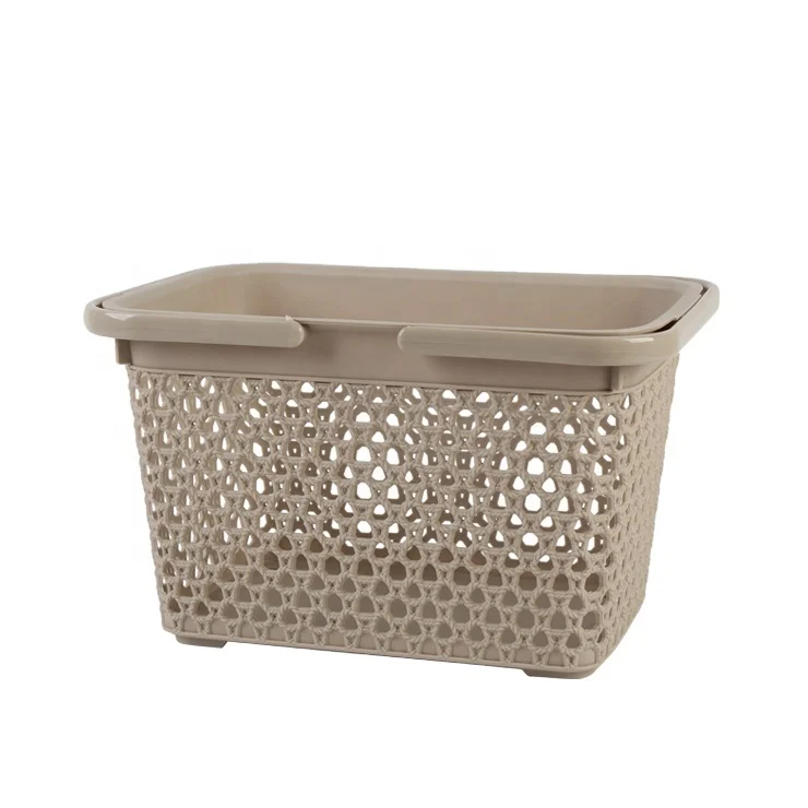
plastic Hand Baskets Popular Customized Color Package Manufacturer Wholesale Multifunction PP Storage Basket With Handle 