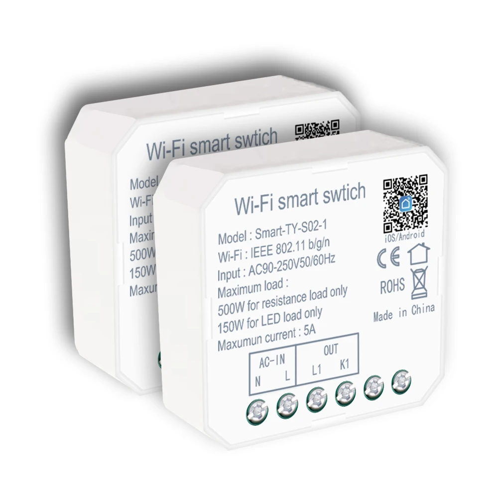 alexa wall socket 2 way power zigbee circuit wireless remote control relay tuya wifi electric switch smart circuit breaker