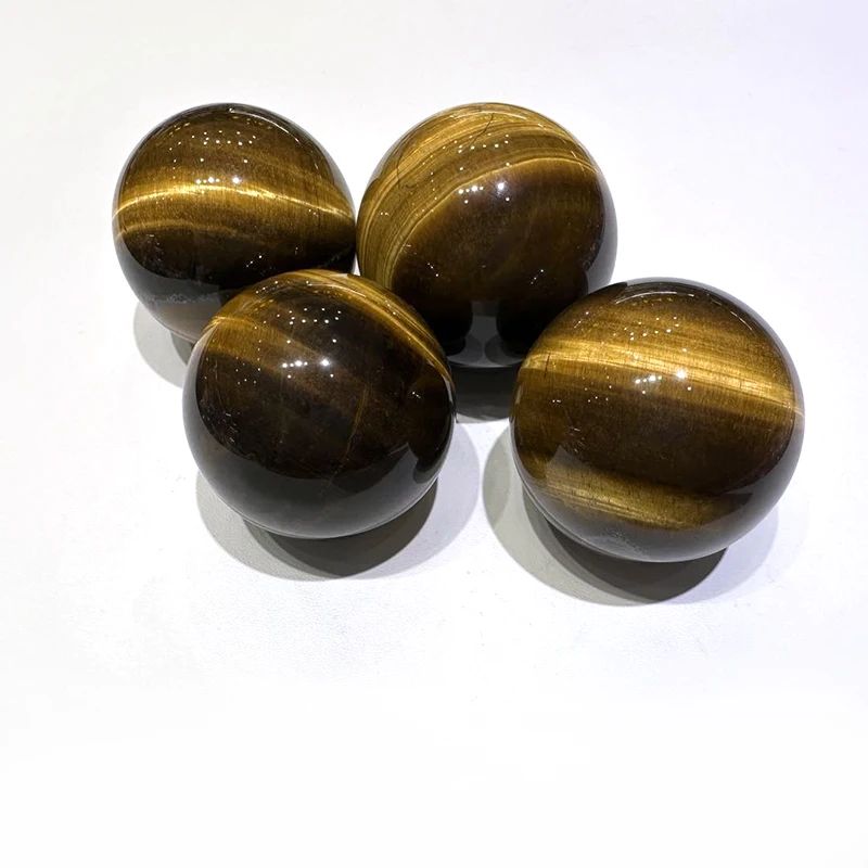 Wholesale natural crystal ball high quality yellow tiger eye stone quartz  crystal sphere for home decoration