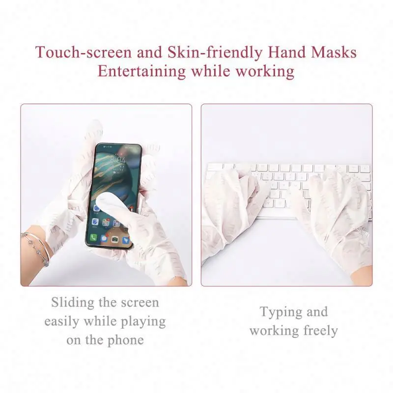 BREYLEE Red Pomegranate Exfoliating Gloves Whitening Moisturizing Hand Mask