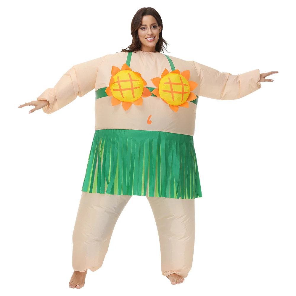 Carnival costume Inflatable Sunflower hula costume Halloween Party Animal Anime Inflatable Costume for Adults