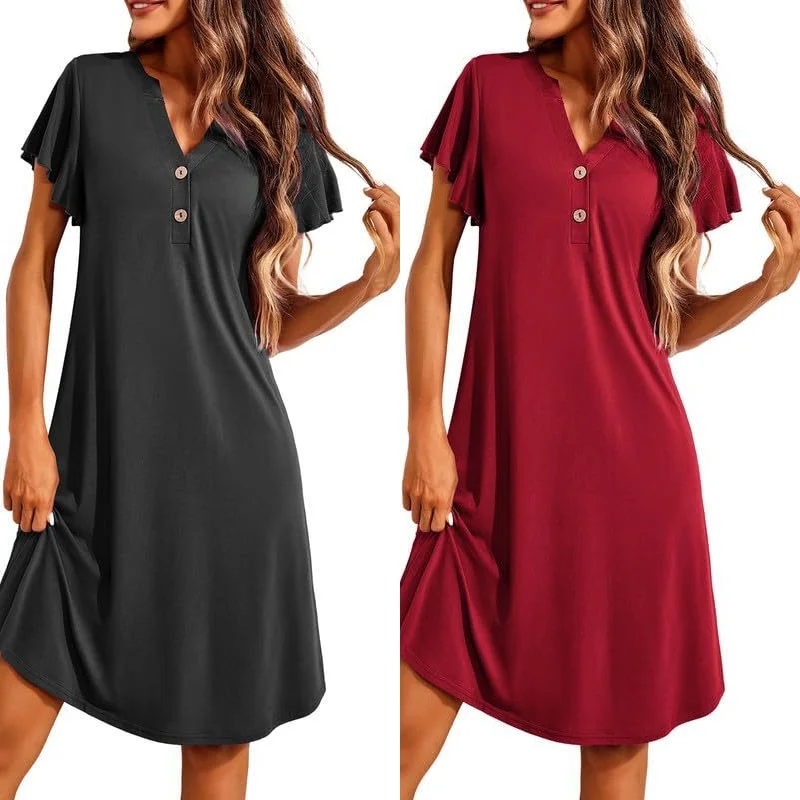 Hot Sale Modal Long Gown Evening Dress Women Night Dress Nightgowns