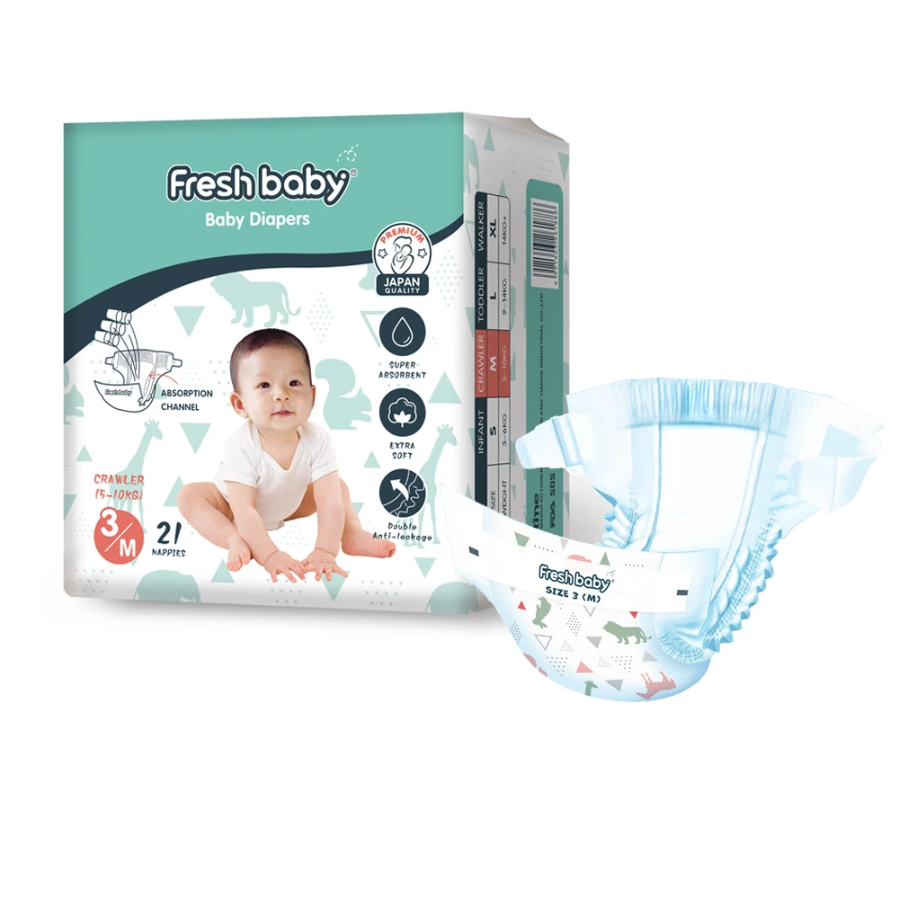 High Quality  Natural Moony Diapers L38 Absorbs Up To 12 Hours Merry Baby Diapers Tape S82 Nappy