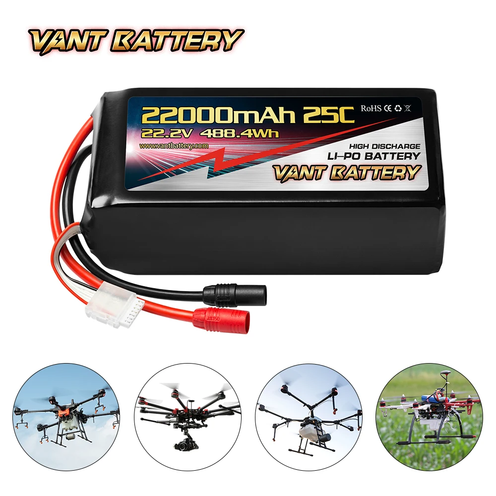 Vant high performance High Capacity 6S 22000mAh Multi-Rotor Lipo Pack for DJI1000 Kopterworx